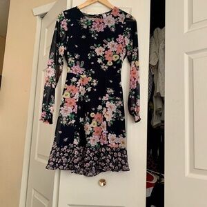 Floral flowy girly dress